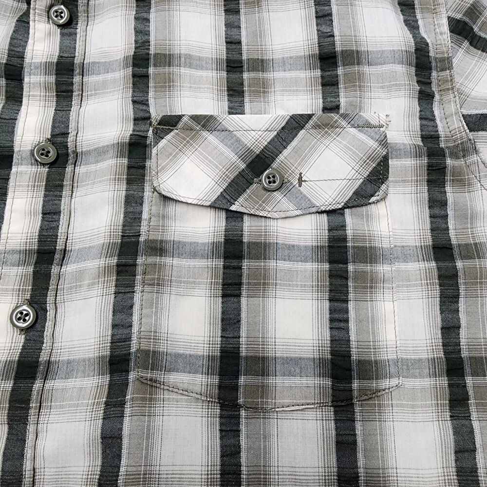 Mountain Hardwear Men's Green Plaid Outdoors Shirt Hiking Camping Size L - Picture 5 of 12